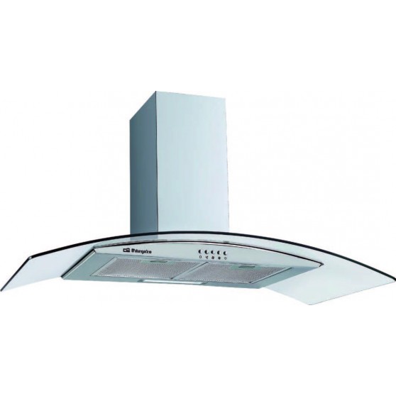Campana ORBEGOZO DS60190IN 90cm Cristal Inox