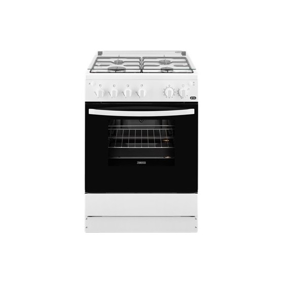 Cocina Gas ZANUSSI ZCG61281WA Blanco 4f But - Devoraprecios