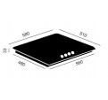 Placa Gas VITROKITCHEN CG65NN Nat Negro