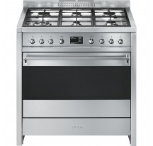 Cocina Gas y Elctrica SMEG A1-9 90cm Inox 6f