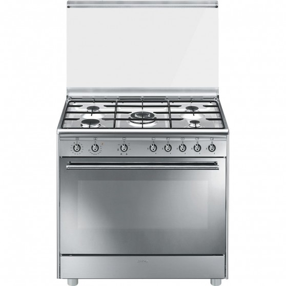 Cocina Gas y Elctrica SMEG SX91SV9 90cm Inox 5f
