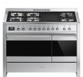 Cocina Gas y Elctrica SMEG A3-81 120cm Inox 6f