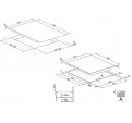 Placa Gas SMEG PV395LCN 90cm Negro 5f