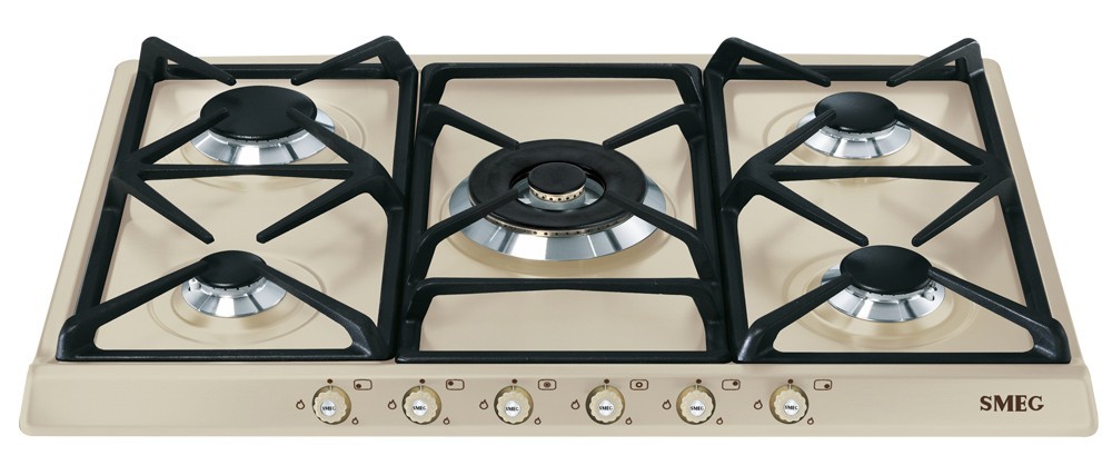 Placa Gas SMEG SR775PO 70cm Crema 5f - Devoraprecios