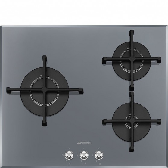 Placa Gas SMEG PV163S2 Plata 3f