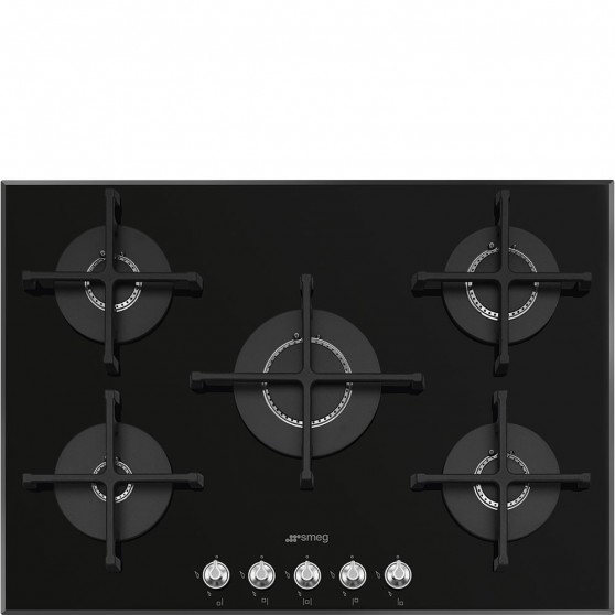 Placa Gas SMEG PV175N2 72cm Negro 5f