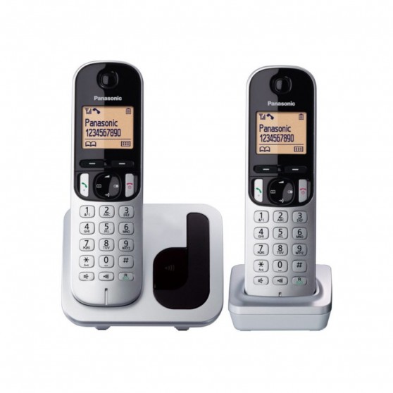 Telfono PANASONIC KX-TGC212SPS Duo Gris