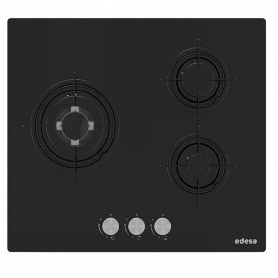 Placa Gas EDESA EGG-6030 TI B Negro 3f Butano