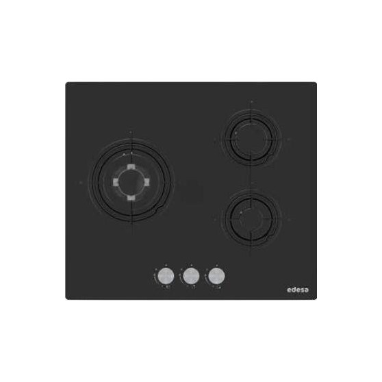 Placa Gas EDESA EGG-6030 TI N Negro 3f Natural