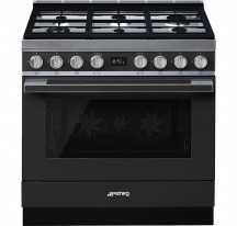 Cocina Gas y Elctrica SMEG CPF9GPAN Antracita