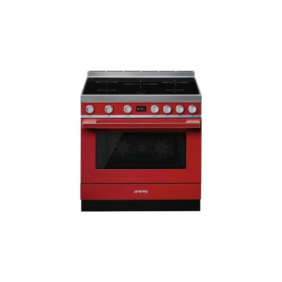 Cocina Induccin SMEG CPF9IPR Rojo