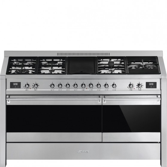 Cocina Gas SMEG A5-81 150cm Inox 7f