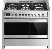 Cocina Gas SMEG A2PY-81 100cm Inox 6f Pirolisis