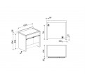 Cocina Gas SMEG A2PY-81 100cm Inox 6f Pirolisis