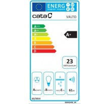 Campana CATA VALTO 900 XGBK Negro 90cm