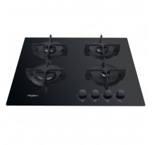 Placa Gas WHIRLPOOL GOB 616NB Cristal Negro 4f