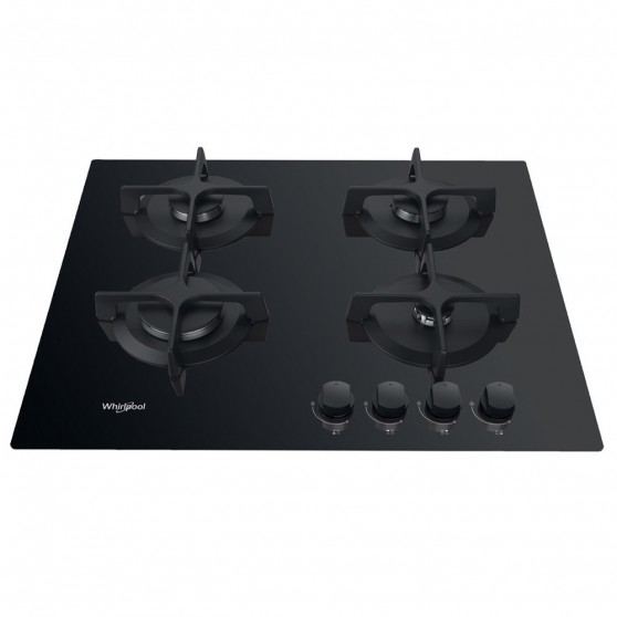Placa Gas WHIRLPOOL GOB 616NB Cristal Negro 4f