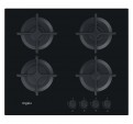 Placa Gas WHIRLPOOL GOB 616NB Cristal Negro 4f