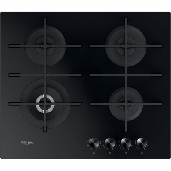 Placa Gas WHIRLPOOL GOWL 628NB Cristal Negro 4f