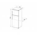 Frigorfico 2P. SMEG FD32F Blanco 1.75m