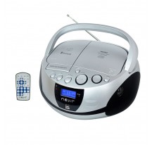 Radio CD NEVIR NVR-480 UB Plata Bluetooth