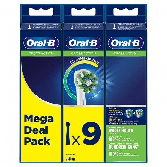 Cabezal ORAL-B EB50RB-9 Cross Action Pack 9 uds