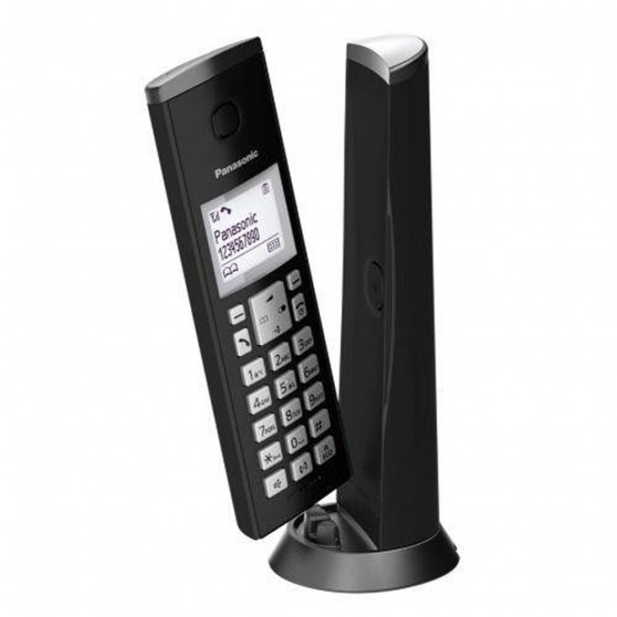 Telfono PANASONIC KX-TGK210SPB Negro Vertical
