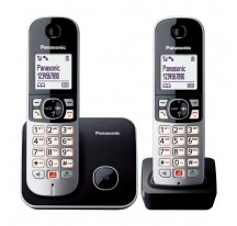 Telfono PANASONIC KX-TG6852SPB Duo Negro Bloqueo