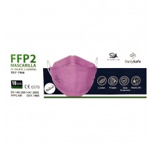 Caja 10 uds Mascarilla FFP2 3 Cuerpos Rosa