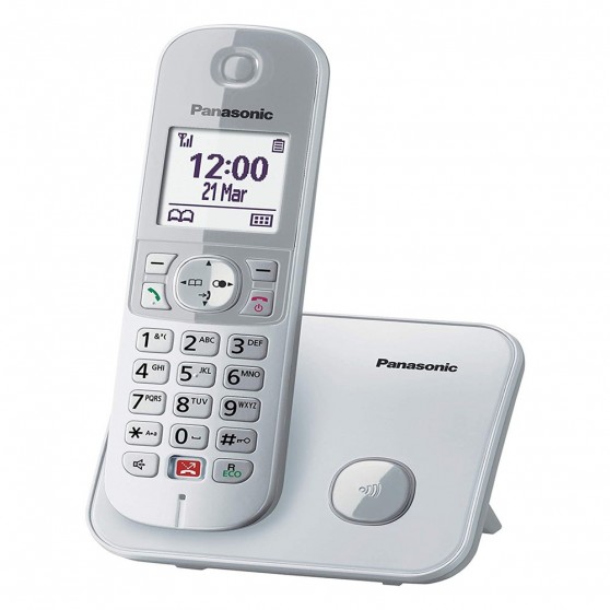 Telfono PANASONIC KX-TG6851SPS Plata Bloqueo