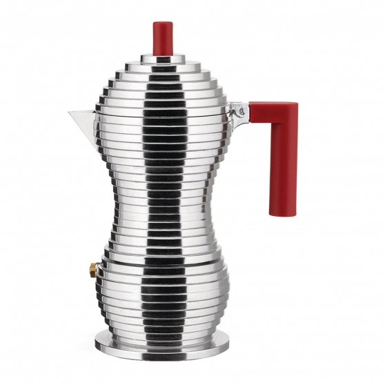 Cafetera Italiana ALESSI Pulcina 3 Tazas Rojo Indu