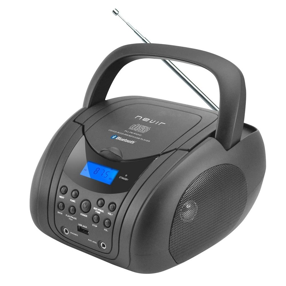 Método jugo cemento Radio CD NEVIR NVR-483UB Negro Bluetooth - Devoraprecios