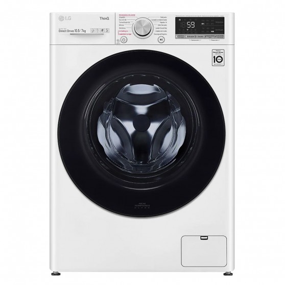 Lavasecadora LG F4DV5010SMW Blanco 10,5 7Kg