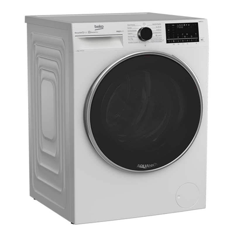 Lavadora Beko B3wft59415w 9kg 1400rpm Blanco 60cms Gran Display Clase A 15  Prog Conectividad Homewiz Por Bluetooth