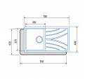 Fregadero CATA CDL-1 EI Inox 1C 1E Izquierda