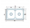 Fregadero CATA C-2 AG Inox 2C