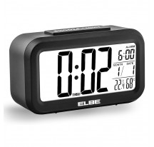 Reloj Despertador ELBE RD-668-N Termmetro