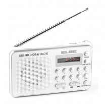 Radio Porttil ELBE RF-49-USB Plata Batera