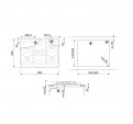 Placa Gas SMEG SRV576GH5 70cm Inox 5f
