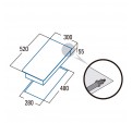 Placa Modular CATA SCI 3002 BK Gas