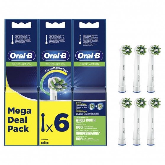 Cabezal ORAL-B EB 50-6 Cross Action Pack 6 uds