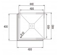 Fregadero CATA CB 40-40 P R10 Inox 1c