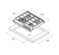 Placa Gas TEKA GZC64320XBN Natural 4f