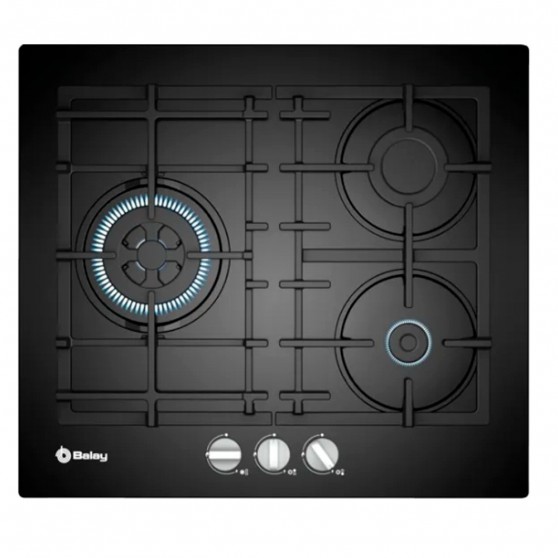 Placa Gas BALAY 3ETG563HB 3f Cristal Negro Wok