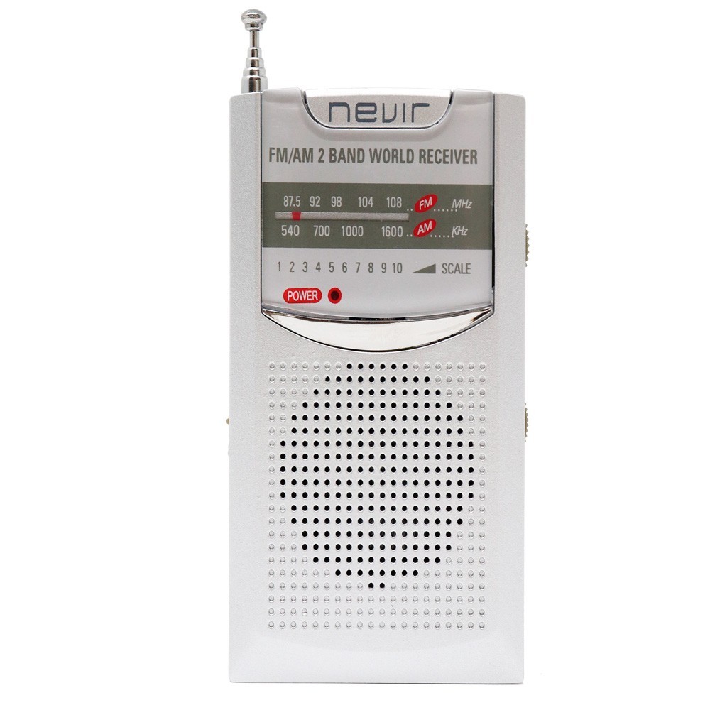 Radio Bolsillo NEVIR NVR-136 Plata - Devoraprecios