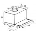 Campana Telescpica CATA TFH 7600 WH Cristal Bco