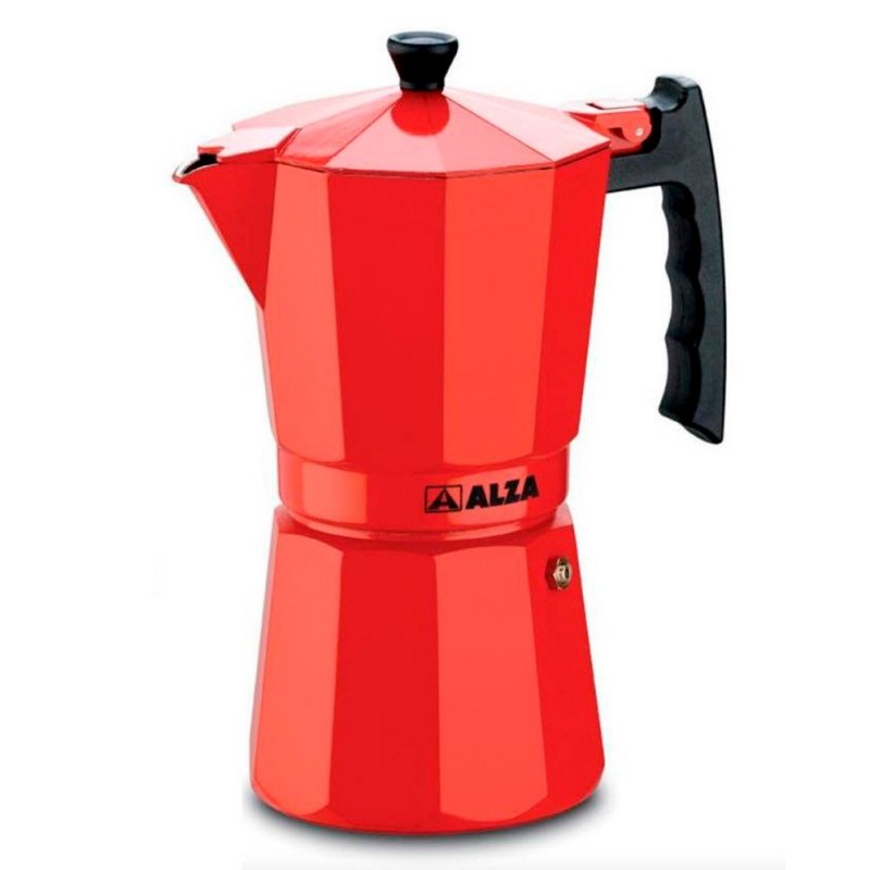 Cafetera Italiana ALZA LUXE RED 12 Tazas - Devoraprecios