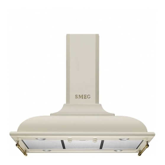 Campana Isla SMEG KCI19POE 90cm Crema