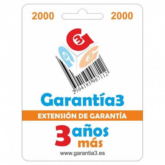 Ampliacin Garanta3 Mximo 2000 3 aos ms WS