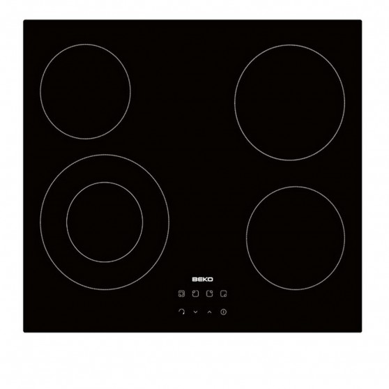 Placa Vitrocermica BEKO HIC64402E Bisel 4f